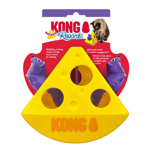 Kong Rewards Rocker Cheese Cat Toy - Poudre Pet & Feed Supply 3